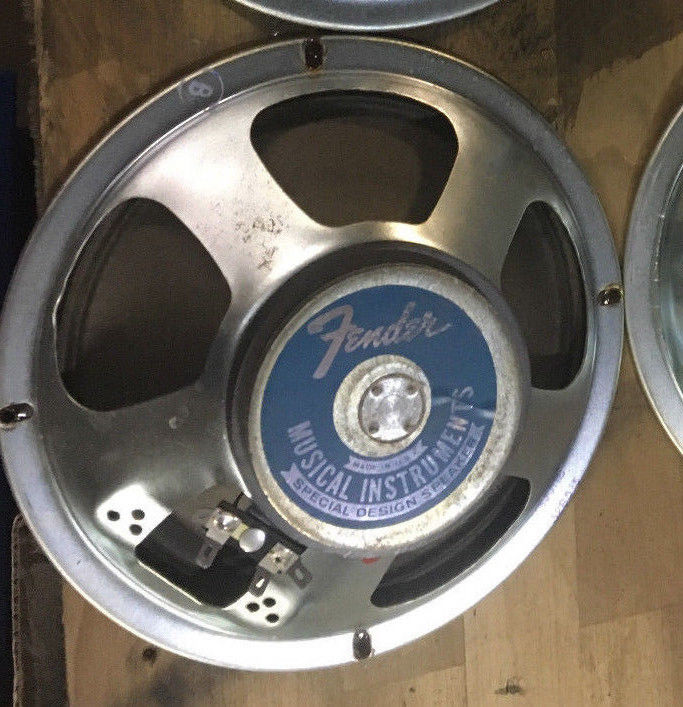 1 VINTAGE 1965 BLUE LABEL FENDER SPECIAL DESIGN 8-INCH PA SPEAKER - 32 ohm