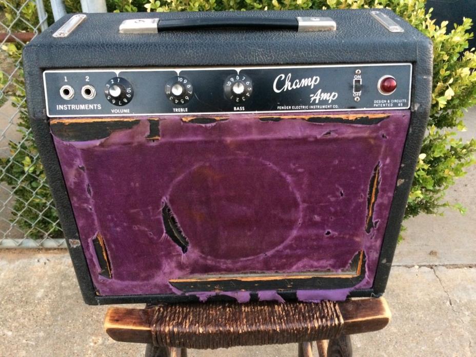 Vintage Fender Champ Amp Tube 1965