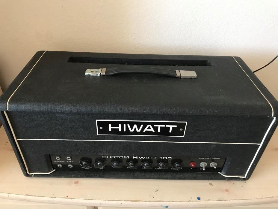 For Parts Hiwatt DR-103 Custom 100 Watt Vintage Tube Guitar Amp Amplifier Head