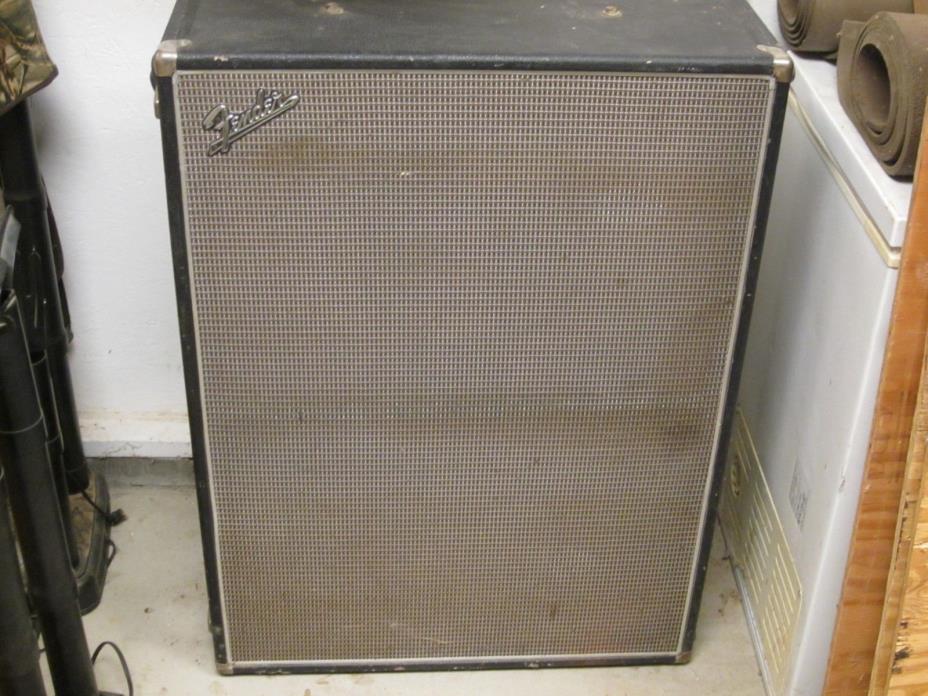 Fender Dual Showman Cabinet 1960s Black and Grey VINTAGE with 12