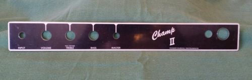 Fender Champ II Face Plate Rivera Era Amplifier Name Faceplate