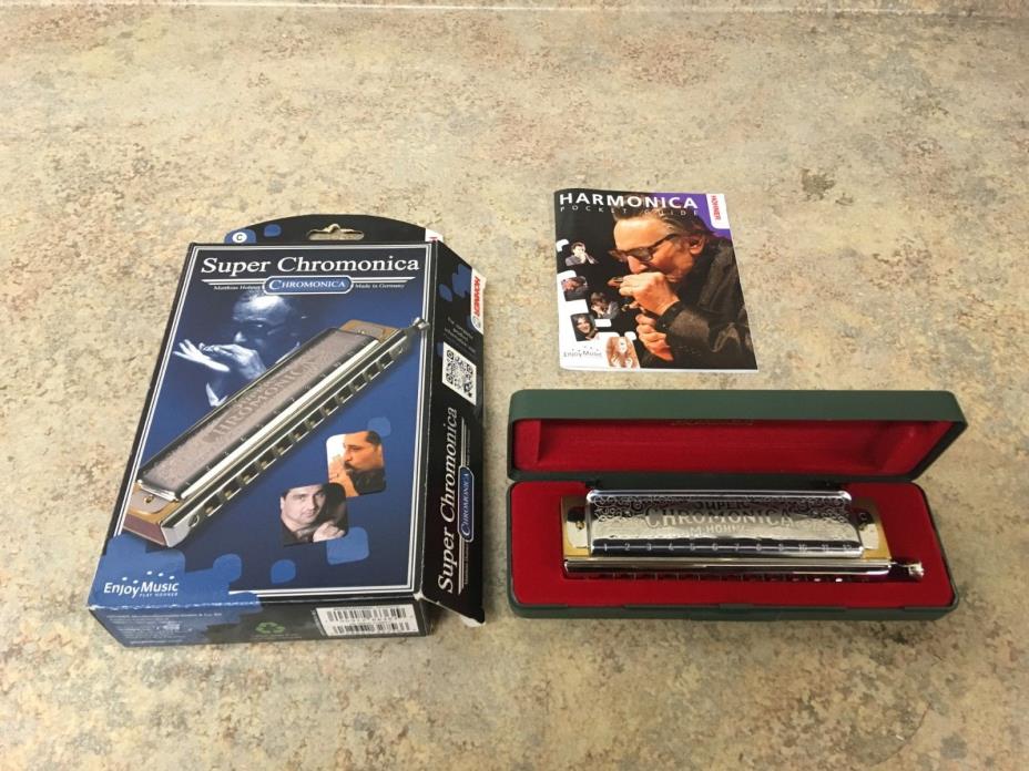 Hohner Super Chromonica 270 Used Harmonica C Plastic Case