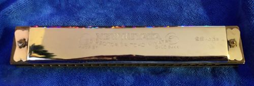 Vintage Director Mr. T. Miyata Star Miyata 23 Hole Harmonica Beautiful Rare