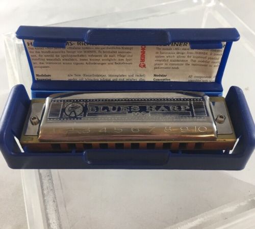 Hohner Blues Harmonica in C Key with Case - *Fast Free Shipping* * B33*