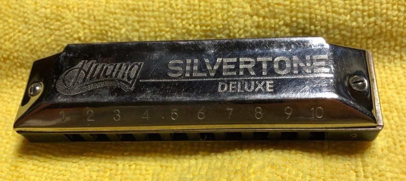 Huang Silvertone Deluxe Harmonica,  G  10 Key