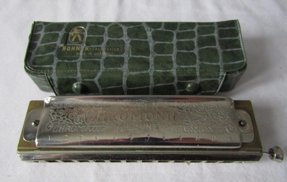 Vintage Harmonica Chromatic 270 Hohner Super Chromonica w/Case Made in Germany