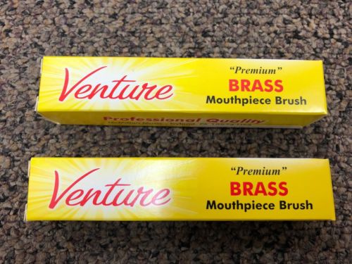 Lot of 2 Venture Brass Mouthpiece Brush 1022