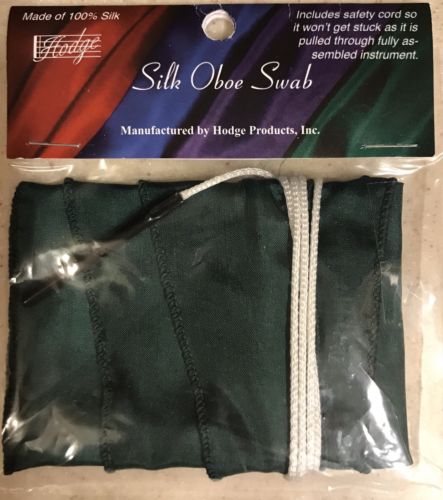 Hodge Oboe Silk Swab NEW in package, Dark Green
