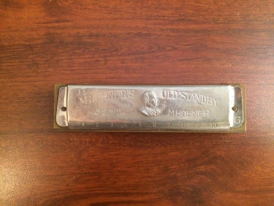 Vintage M. Hohner's Old Standby 440 G and a NEW BEE Harmonica LOT 2