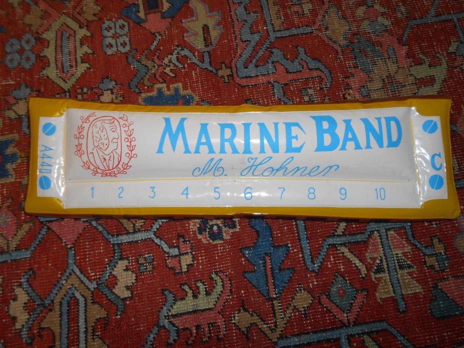VINTAGE MARINE BAND HOHNER  HARMONICA BLOW UP STORE DISPLAY