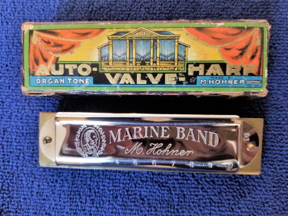 Vintage Hohner Marine Band Harmonica Key: E