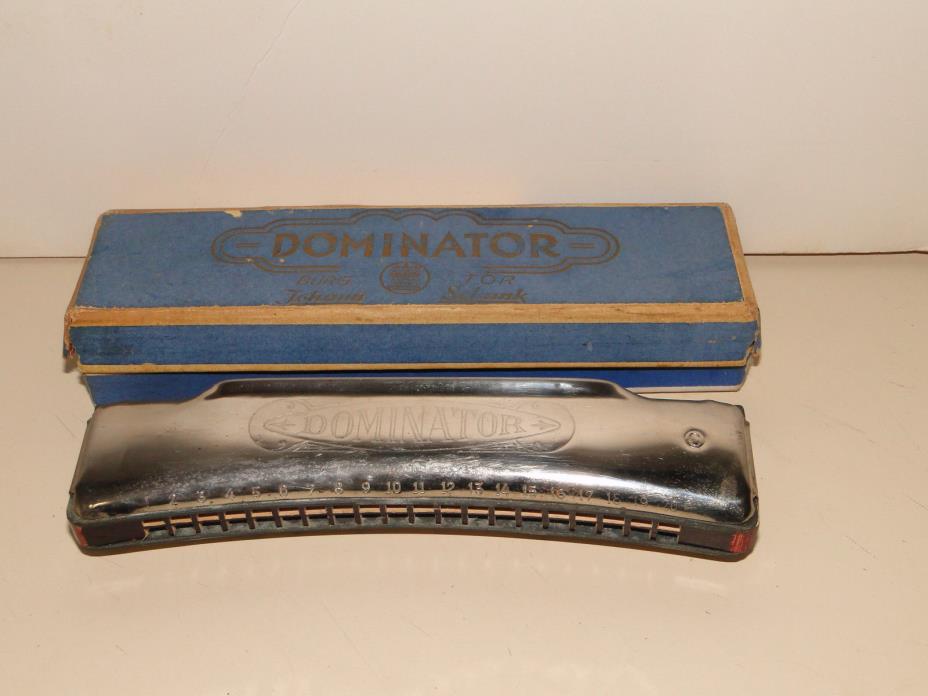 Vintage Burgtor Johann Schunk DOMINATOR Harmonica Harmonikas
