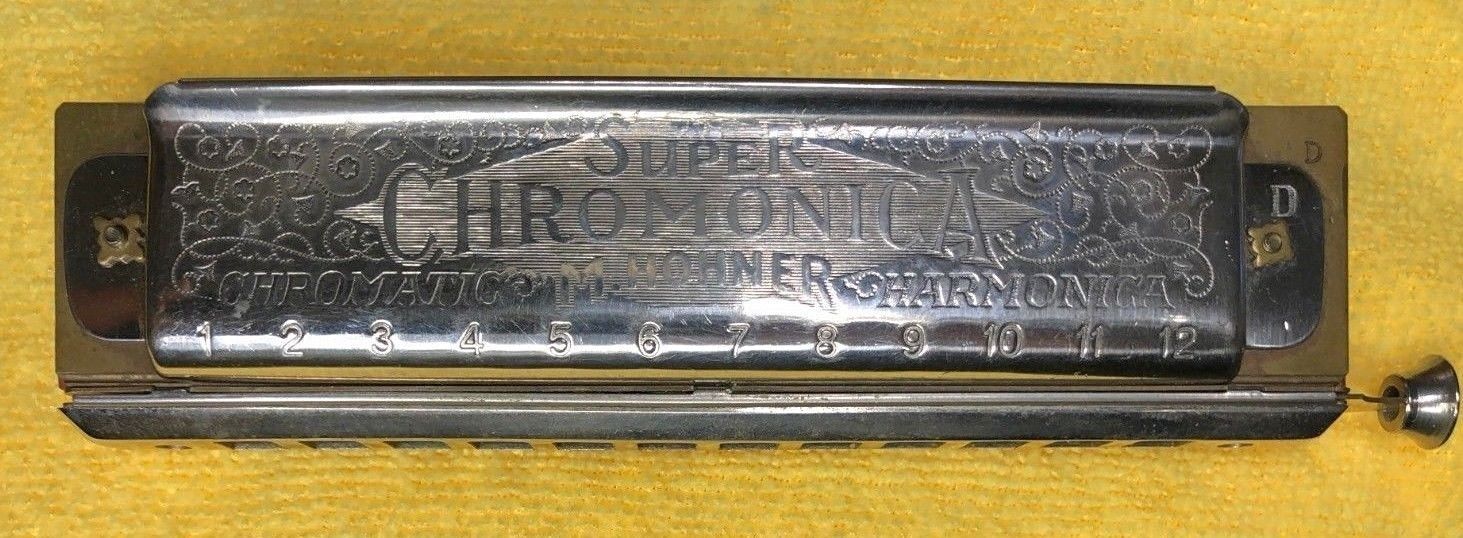 M. Hohner THE SUPER CHROMONICA  Harmonica. Key D - 12 Keys