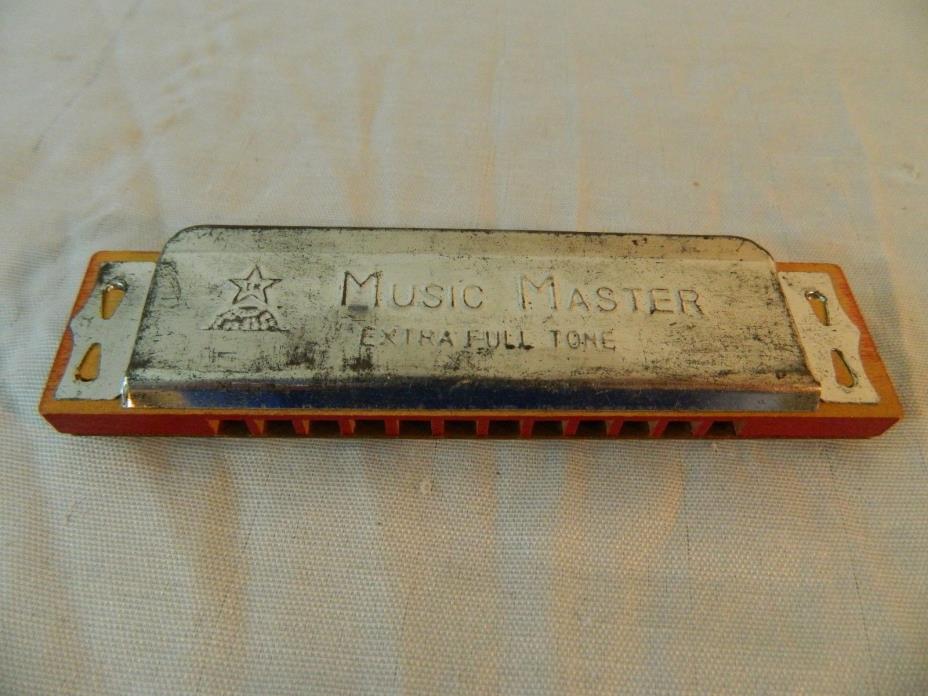 Vintage Music Master Extra Full Tone Harmonica Musical Instrument Made in Japan