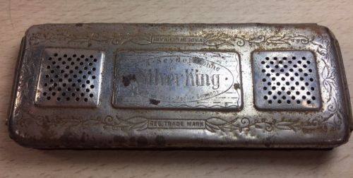 Vintage Old Harmonica SILVER KING C.A. SEYDEL SOHNE GERMANY