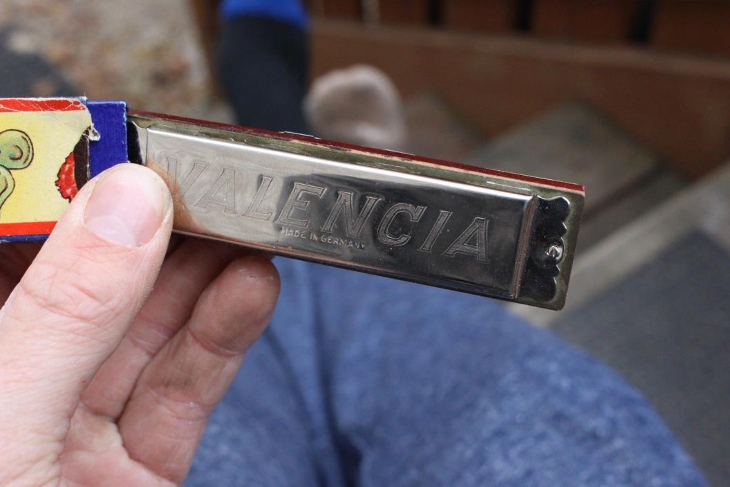 Vintage Valencia Harmonica Partially Complete In Box Made In Germany