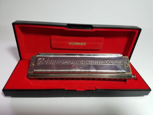 Hohner 64 Chromatic Harmonica 4 Octave Germany Professional Model Instrument