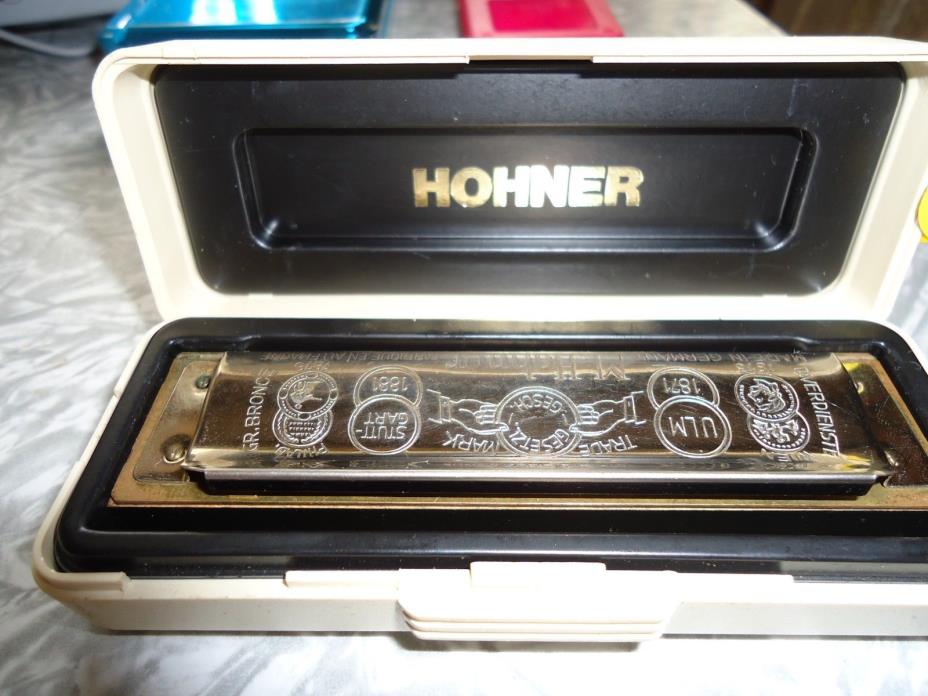 Hohner Marine Band Harmonica, Key  C.With case