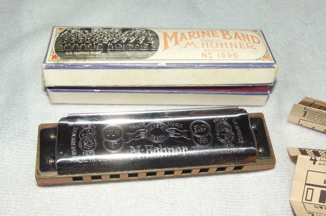 VINTAGE M.HORNER MARINE BAND NO.1896 HARMONICA