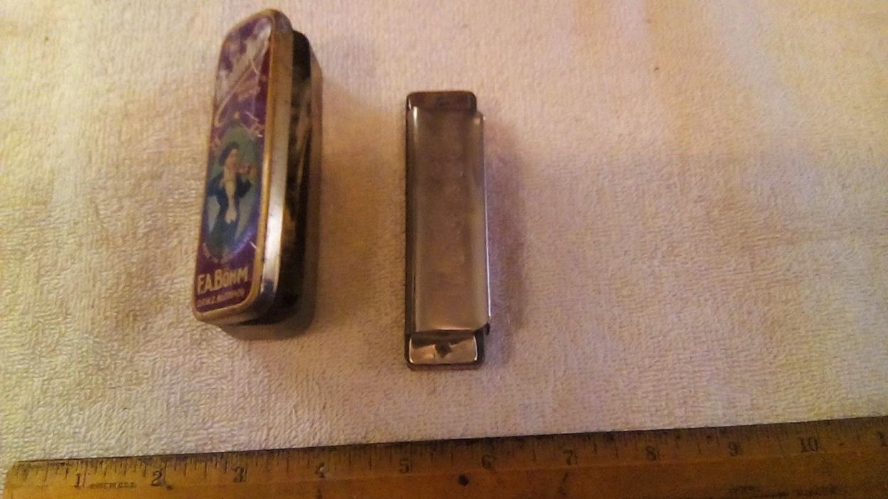 vintage Violin King Fb A Bohm harmonica inn tin box made in Germany 1925