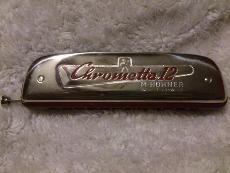 Hohner Chrometta 12 Harmonica Key of C with original case