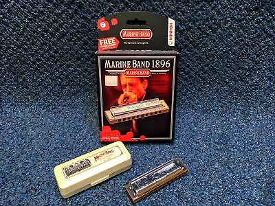 New Hohner Marine Band 1896 Harmonica w/Case and Online Lessons