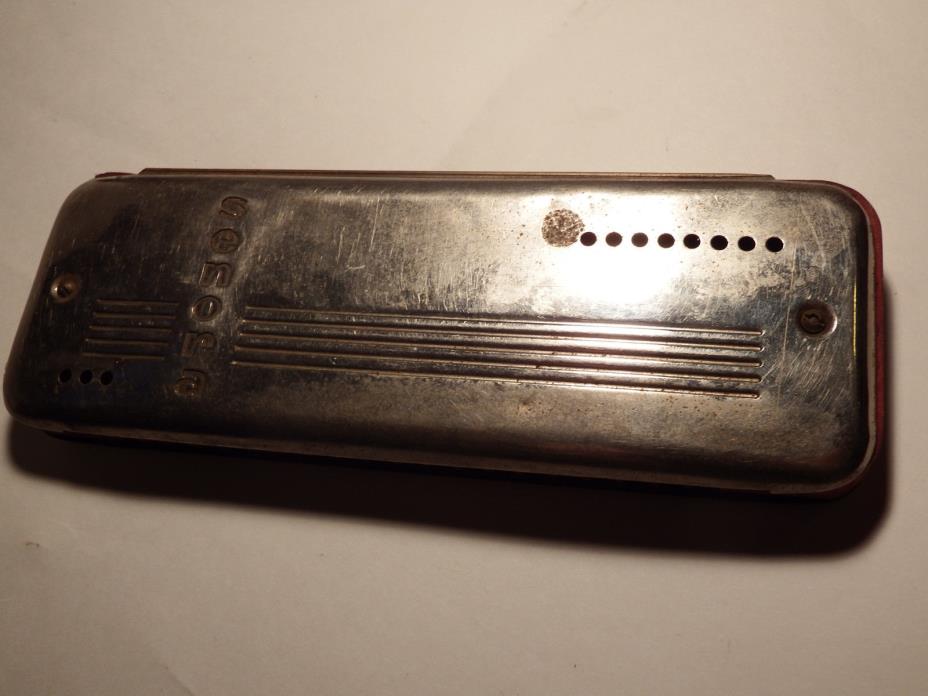 Rare Vintage Senora Melodia Double Sided Harmonica  Made In Poland   7 