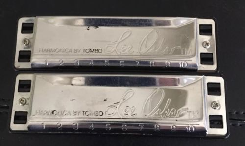 Vintage Lee Oskar Harps Harmonicas by TOMBO Key Of A & D JAPAN Two Harps