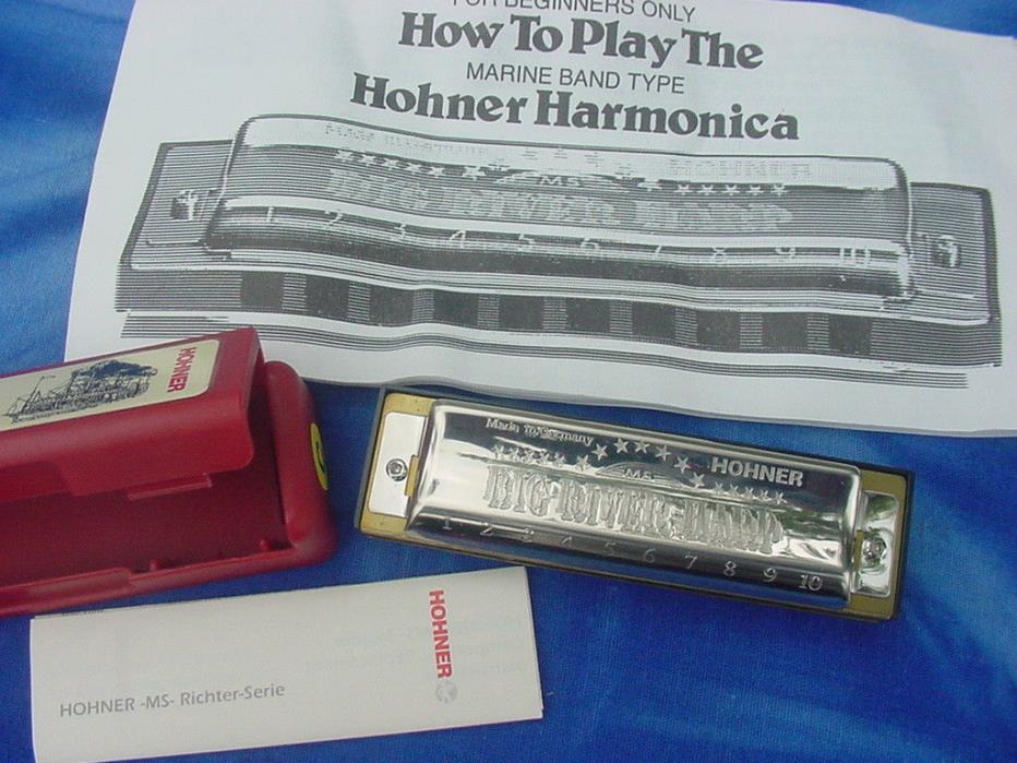 Hohner Big River Harp Harmonica,Key of C,NEW /MINT in ORIG. BOX,Made in Germany