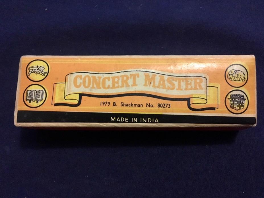 Concert Master Harmonica In Original Box ~ B. Shackman Design