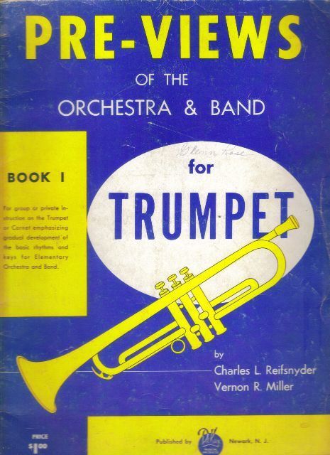 Pre-Views of the Orchestra & Band for Trumpet - Book 1