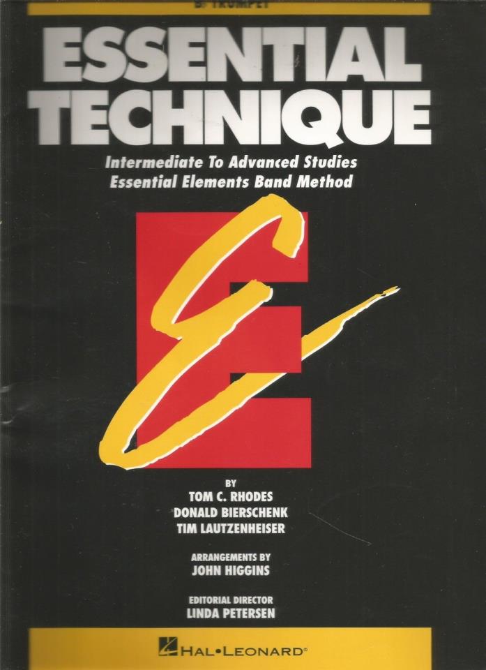 B Flat Trumpet Essential Technique Rhodes, Bierschenk, Lautzenheiser PB 1993
