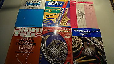 MUSIC FRENCH HORN Lot 6 Lesson Books CDs Instruction Solos Excellence Expression