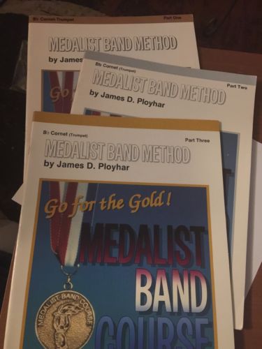 Medalist Band Method Bflat Cornet Trumpet 1-3 Sheet Music Books Ployhar 1989-91