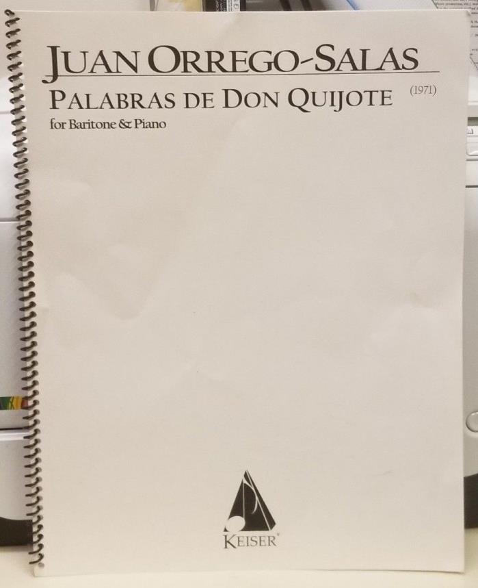 Juan Orrego-Salas - Opus 66 Palabras De Don Quijote for Baritone and Piano 1971