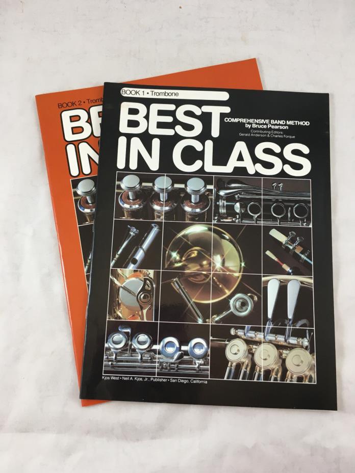 Best in Class. Trombone Lesson Books. New Old Stock. Comprehensive Music Method