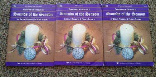 Sounds of the Season music books, piano/guitar, french horn, trumpet