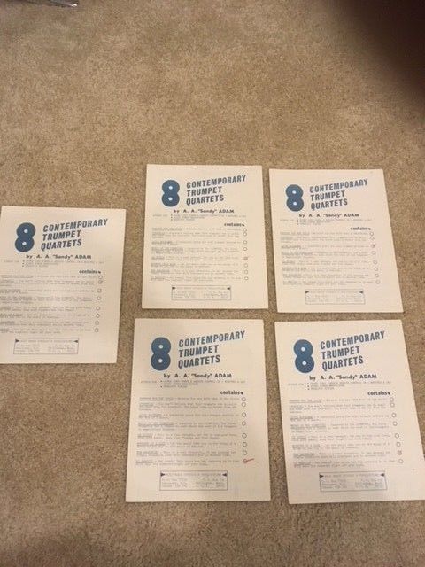 5 Contemporary Trumpet Quartets Sheet Music