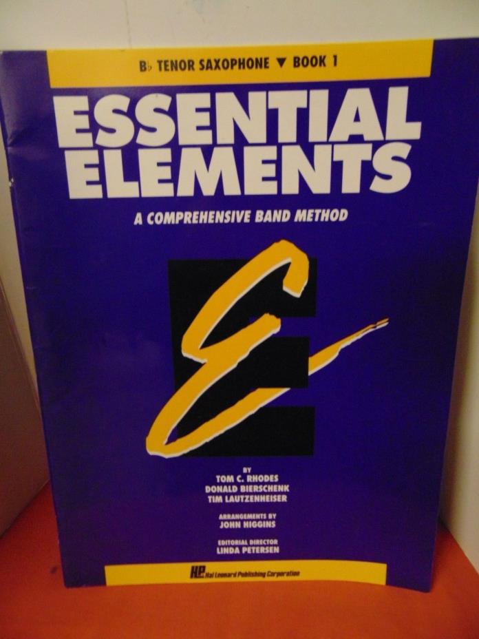 Essential Elements Bb Tenor Saxophone-Book 1 Hal Leonard