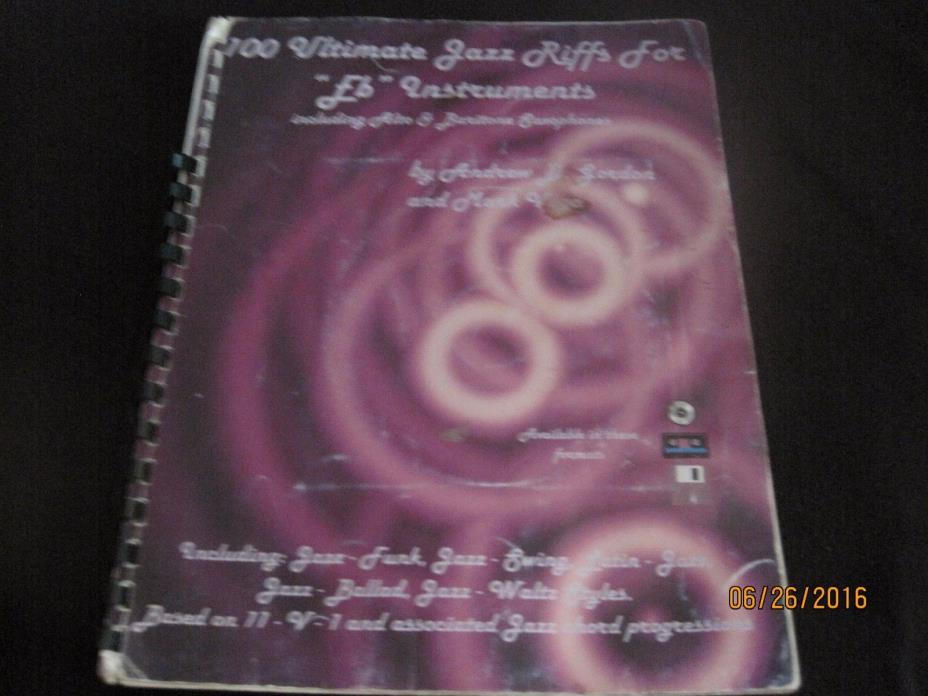 100 Ultimate Jazz Riffs For Eb Instruments 1882146808 Alto & Baritone Sax jk138
