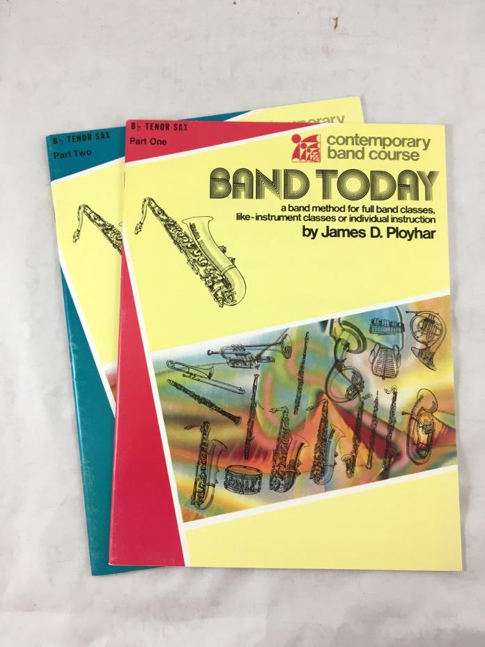 Sax Band Today Lesson Books. Tenor Sax Bflat New Old Stock. Sheet  Music Method