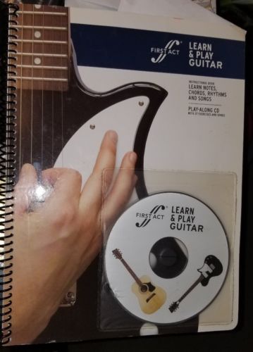 First Act Learn & Play Guitar Book w Audio CD - Learn Guitar NEW YEAR RESOLUTION
