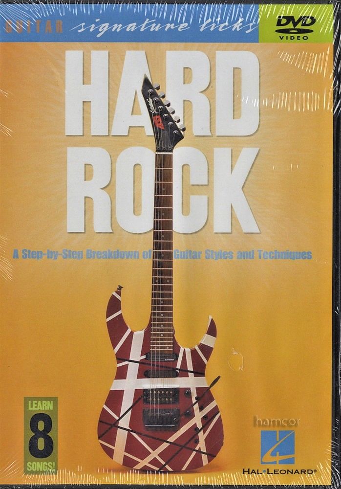 Hard Rock Guitar Signature Licks Tuition DVD Sabbath Van Halen Kiss Ratt Ozzy
