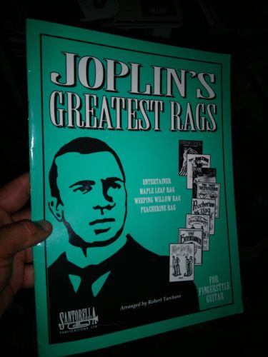 SCOTT JOPLIN'S GREATEST RAG HITS Guitar Tab  Book ENTERTAINER  free US shipping