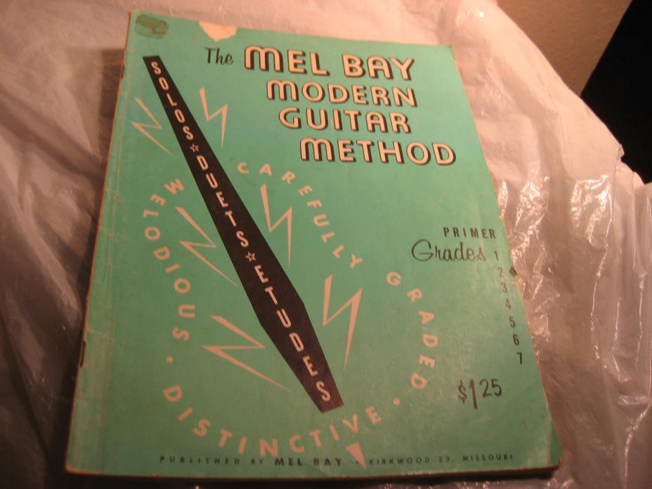 1949 Song Book MEL BAY MODERN GUITAR METHOD SOLOS DUETS ETUDES PRIMER GRADES 1-7
