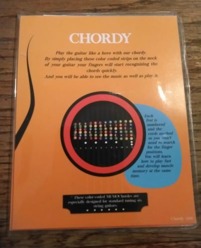 New Chordy Color coded guitar fret stickers. Guitar chord stickers for beginners