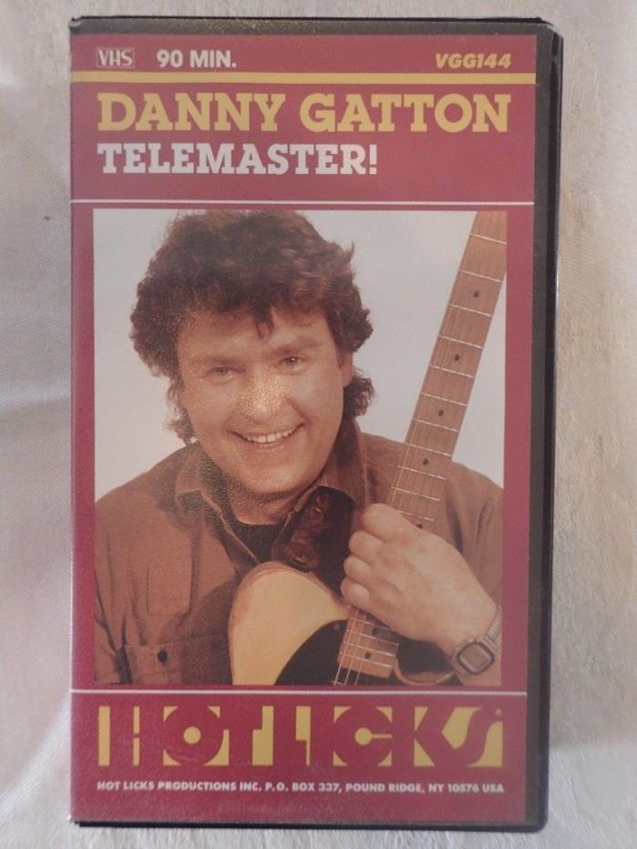 Vintage HOTLICKS VHS Tape Video Lesson DANNY GATTON Telemaster
