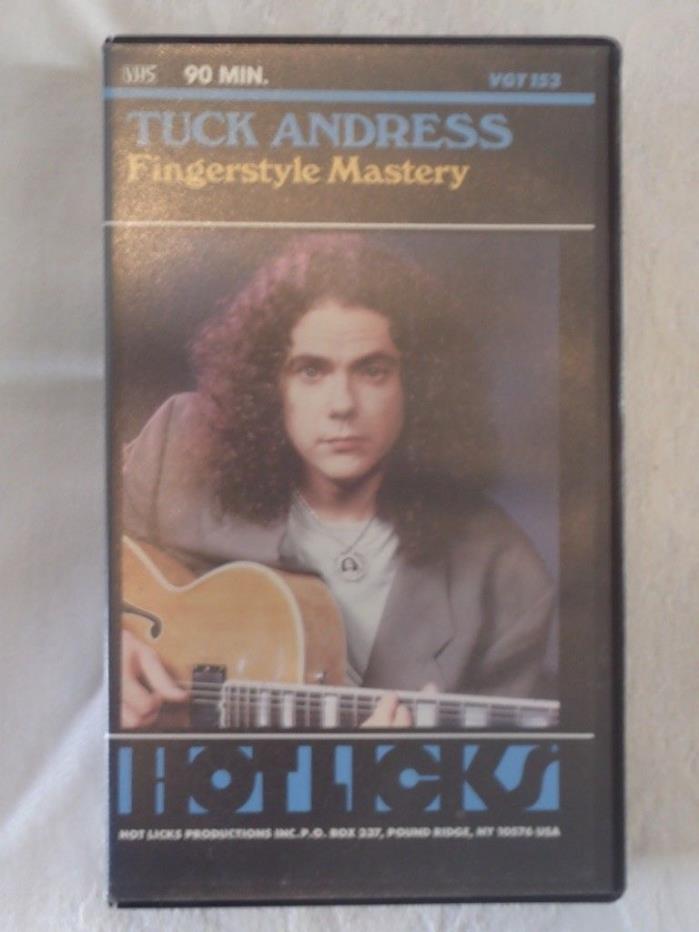 Vintage HOTLICKS VHS Tape Video Lesson TUCK ANDRESS Fingerstyle Mastery