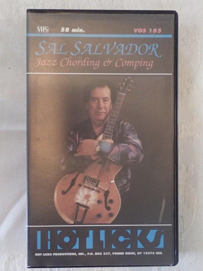 Vintage HOTLICKS VHS Tape Lesson SAL SALVADOR Jazz Chording & Comping