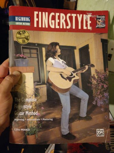 Beginning Guitar Method Fingerstyle - Manzi, Lou Tablature with CD free us ship